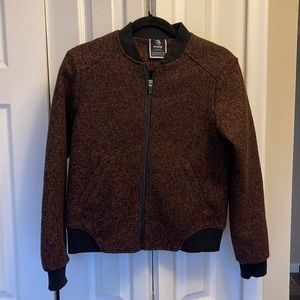 MPG Sport Boiled Wool Bomber - Burgundy Color - Small